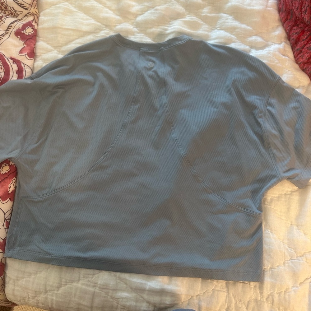 Lululemon workout tee blue/grey
